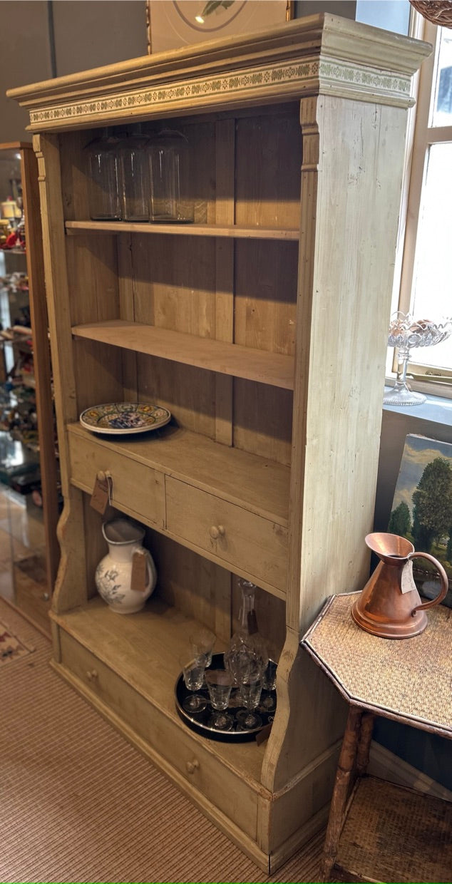 Rustic Vintage Painted Antique Pine Boho Shelves