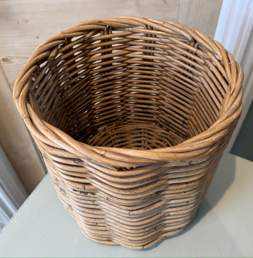 Vintage Wicker Basket Planter