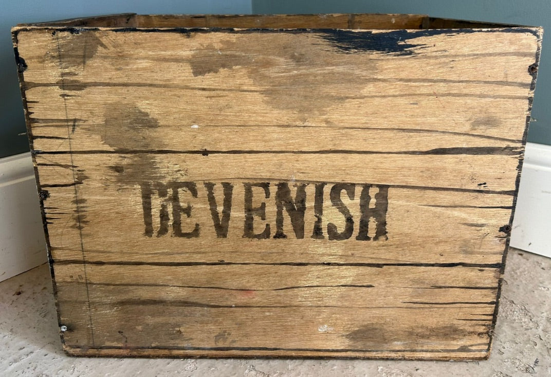 Vintage Wooden Box / Crate - Devenish