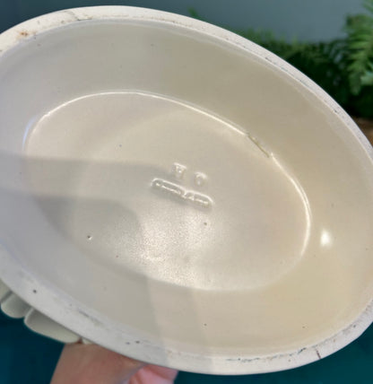 Vintage Hill - Ousten Pottery White Mantel Vase Planter