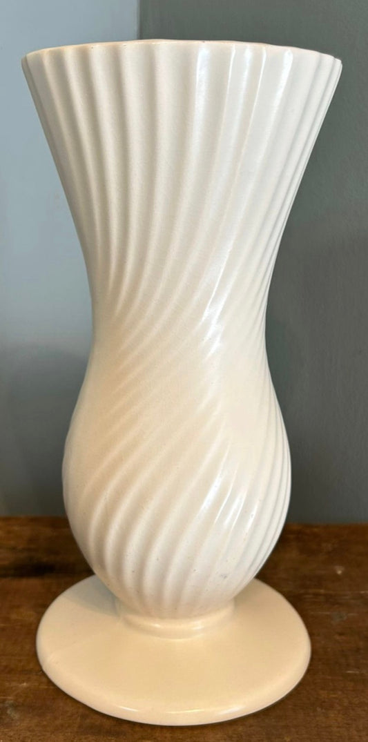 Vintage Dartmouth Pottery White Vase