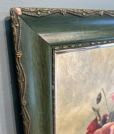 Vintage Floral Framed Painting