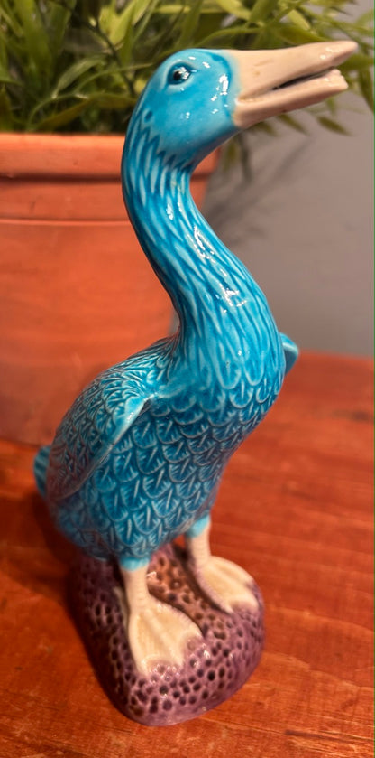Antique Turquoise Duck Ornament - Chinese