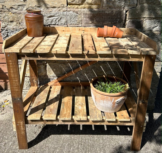 Rustic Potting  Garden Table