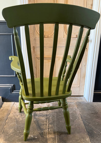 Vintage Large Farmhouse Carver Chair - Painted in Frenchic Constance Moss