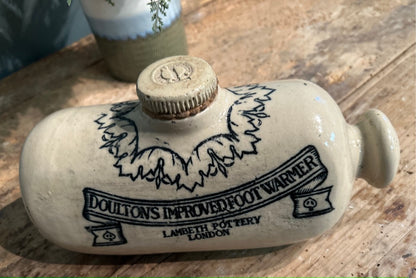 Antique Ceramic Pottery Antique Foot Warmer - by Doultons