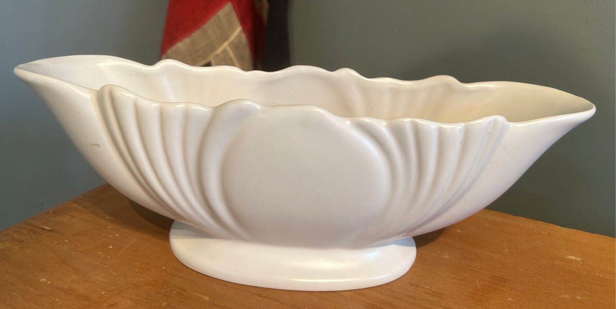 Vintage Dartmouth Pottery White Mantel Vase