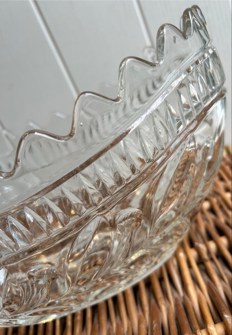 Vintage Glass Mantel Bowl