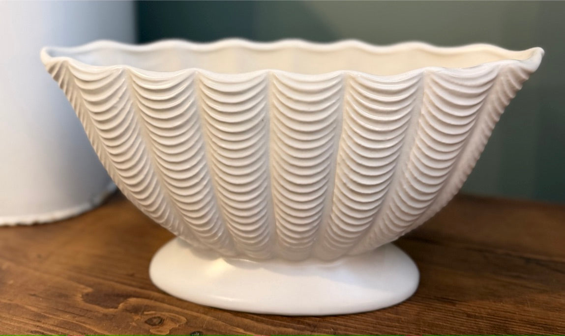 Vintage Dartmouth Pottery White Mantel Vase