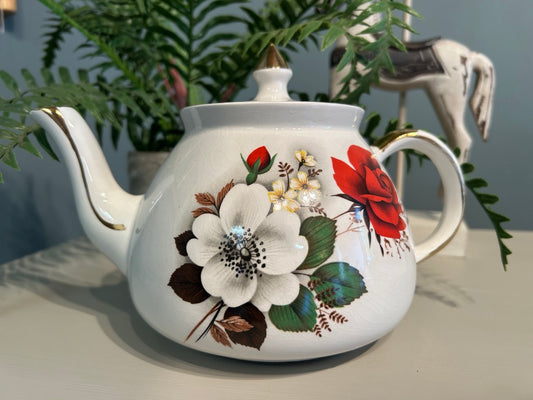 Vintage Floral Tea Pot
