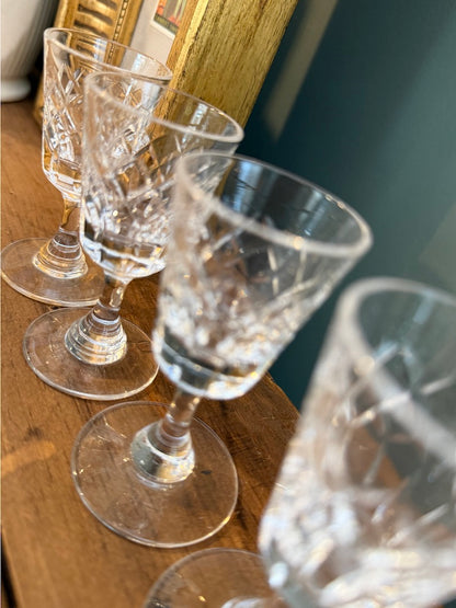 Set of 4 Vintage Sherry / Port Glasses