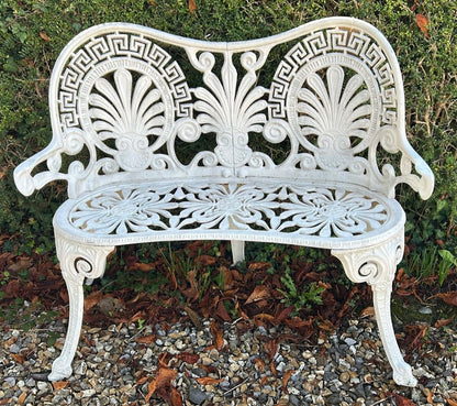 Pretty Vintage Ornate Garden Bench