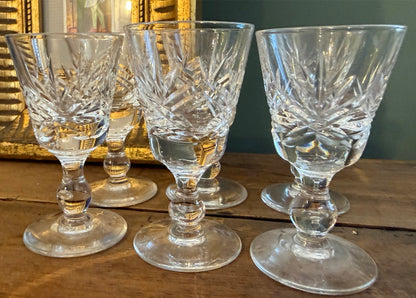 Set of 6 Vintage Sherry / Port Glasses