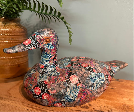 Vintage Decoupage Decorative Duck