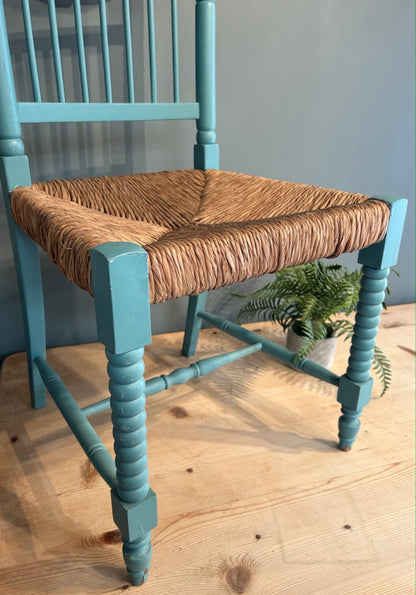 Vintage Turquoise Bedroom Chair
