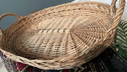 Vintage Wicker Tray