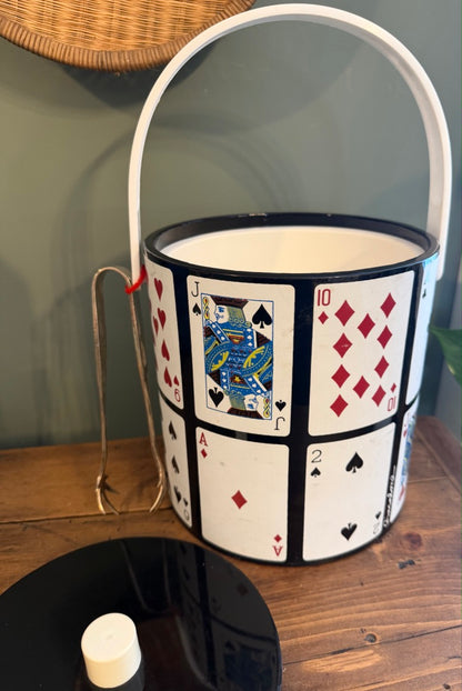 Vintage Ice Bucket with Tongs - Mr Ice Bucket - Cards