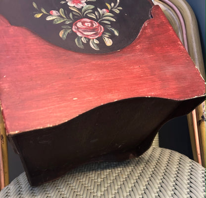 Vintage Floral Wooden Box / Planter