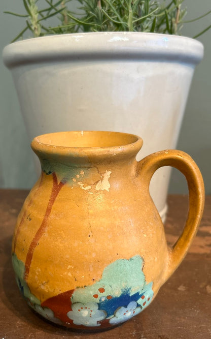 Vintage Hand Painted Pottery Pot