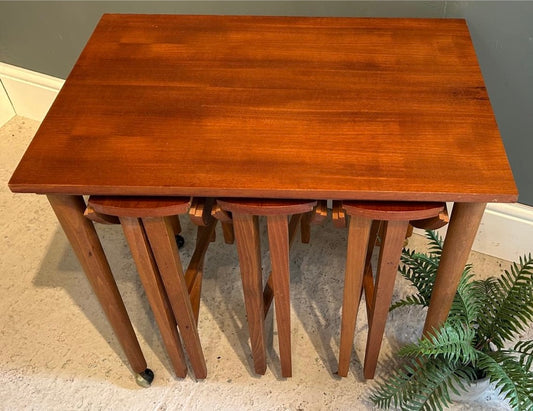 Vintage Retro Mid Century Side Table Set
