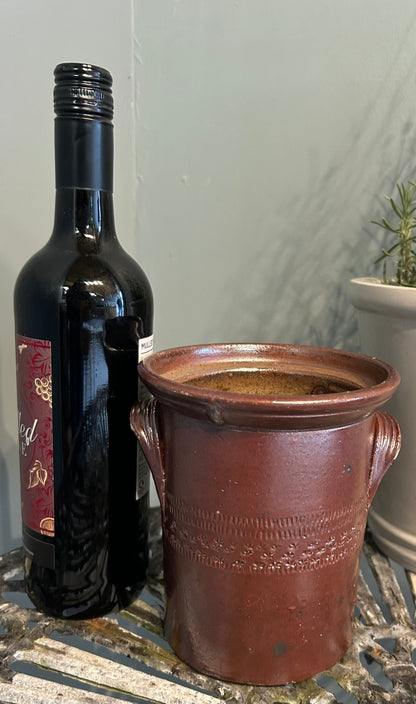 Small Vintage Salt Glaze Jar - Antique Vessel