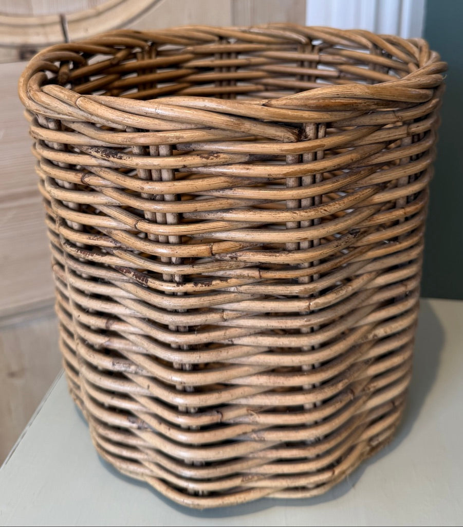 Vintage Wicker Basket Planter