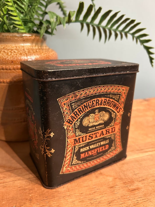 Vintage Barringer & Browns Mustard Tin