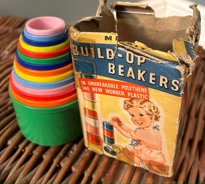 Vintage Toy Stacking Beakers