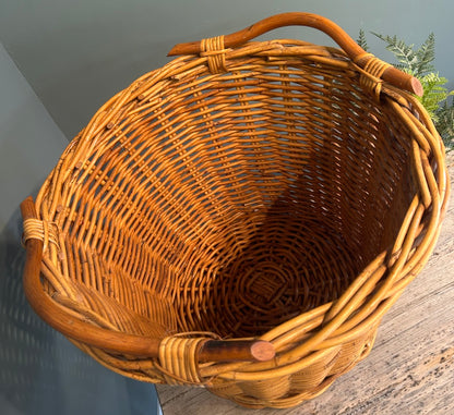 Chunky Wicker Log Basket