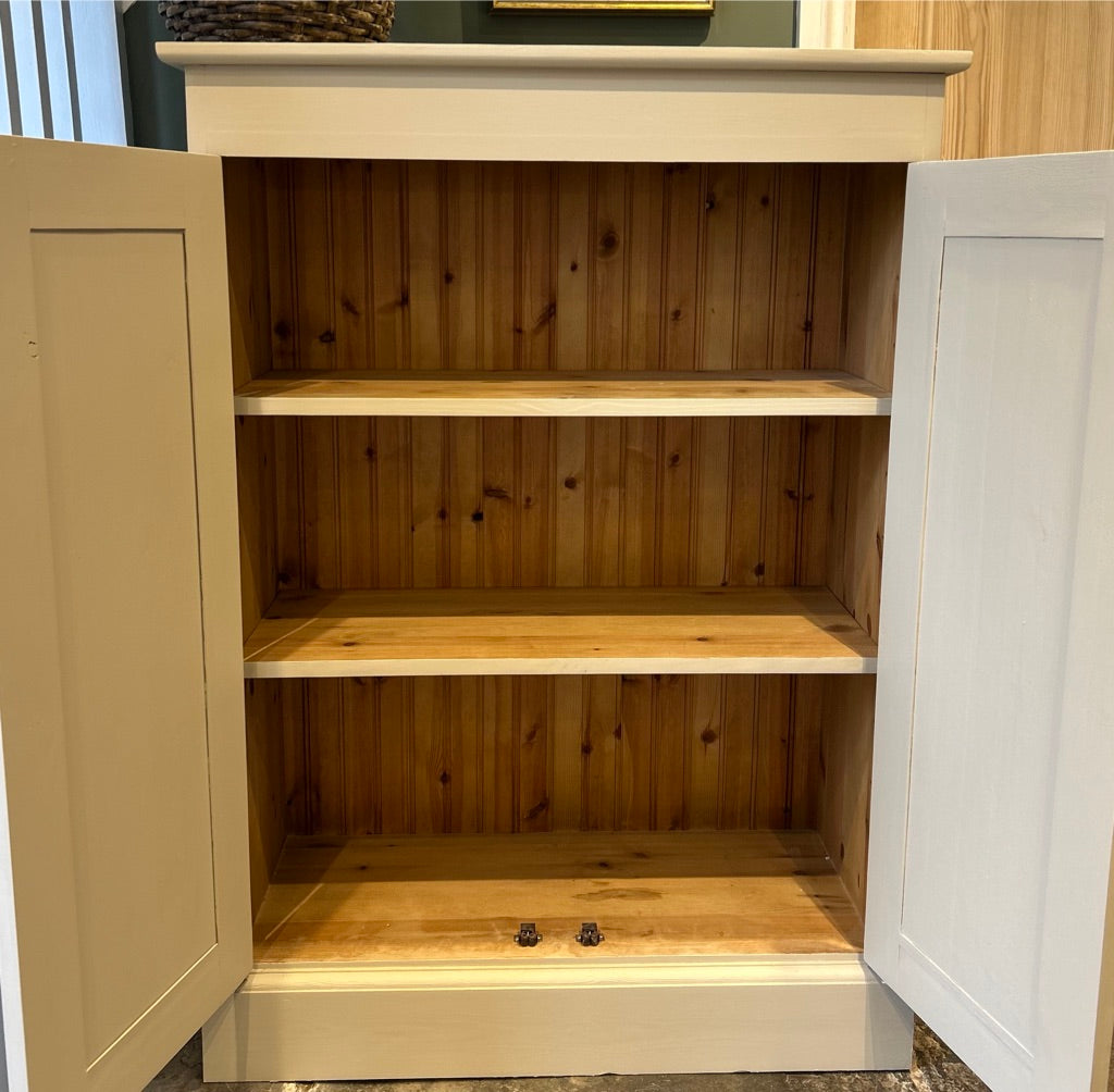 Painted Pine Cupboard with Shelving