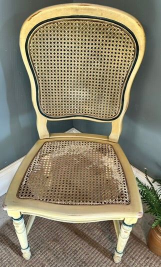 French Vintage Painted Dinning Chairs