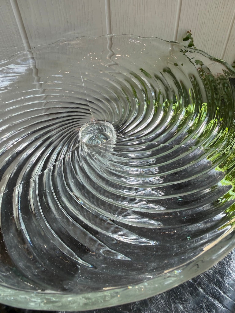 Pretty Vintage Glass Cake Stand