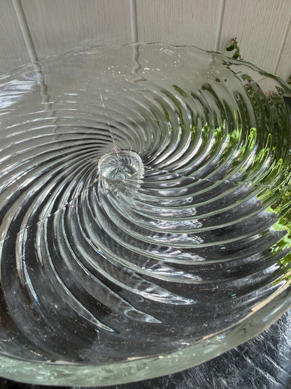 Pretty Vintage Glass Cake Stand