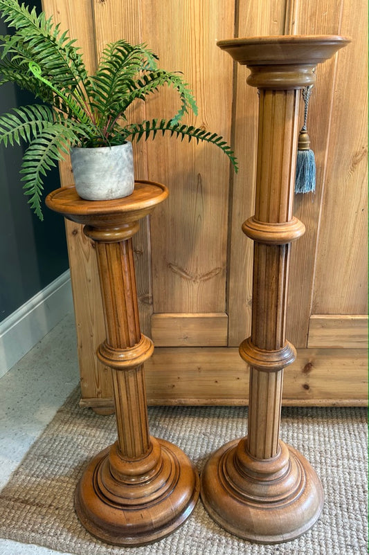 Vintage Pair of Torchiere Plant Stands
