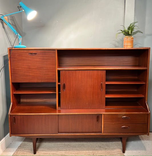 Vintage Retro Eon Mid Century High Sideboard Cocktail Cabinet