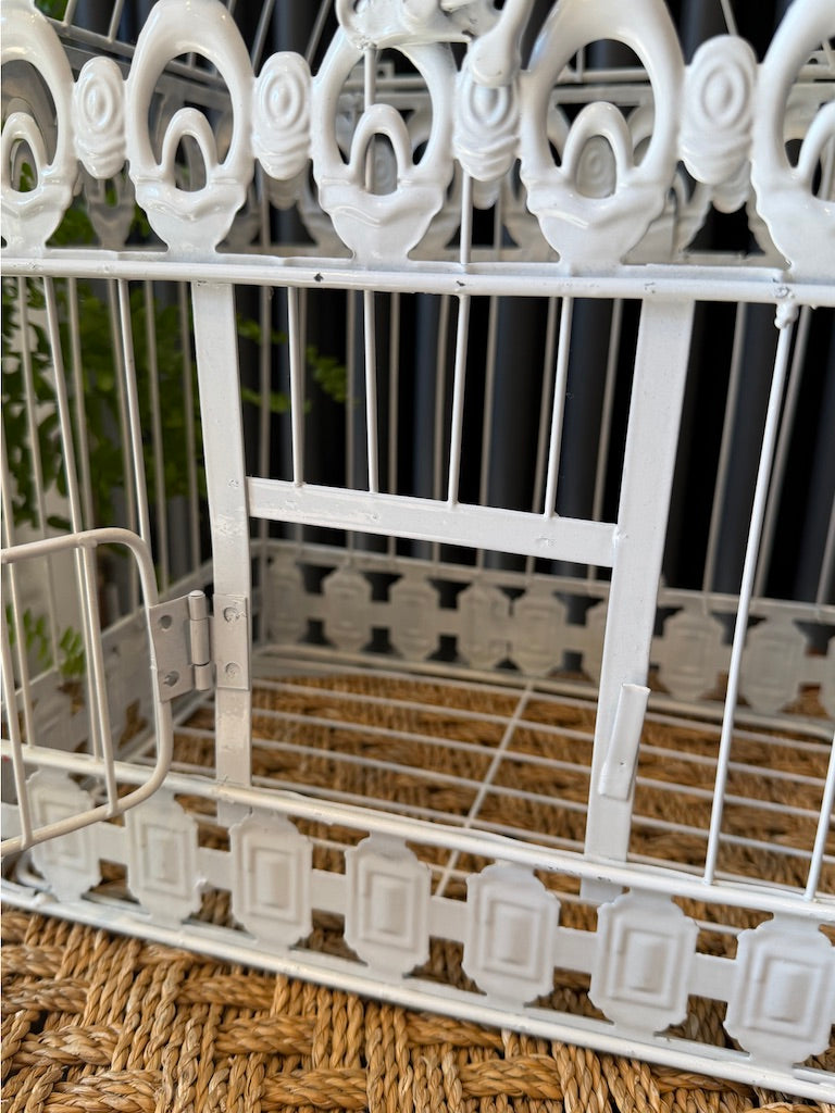 Vintage Style Shabby Bird Cage - Perfect for hanging a plant