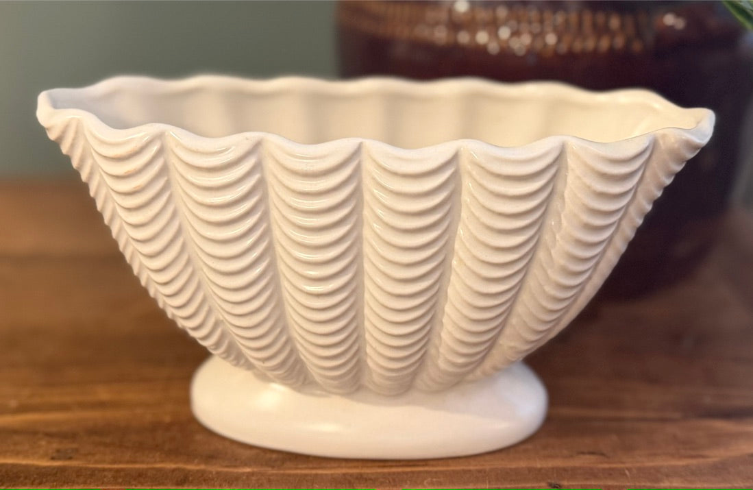 Vintage Dartmouth Pottery White Mantel Vase