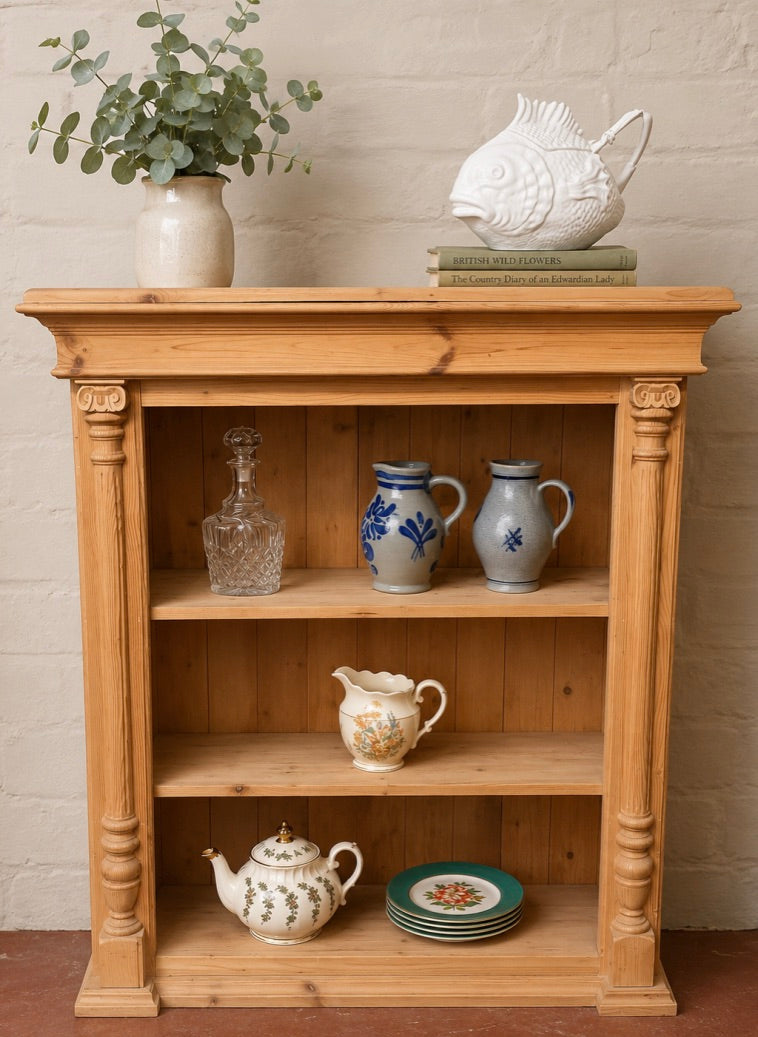Antique Pine Bookcase