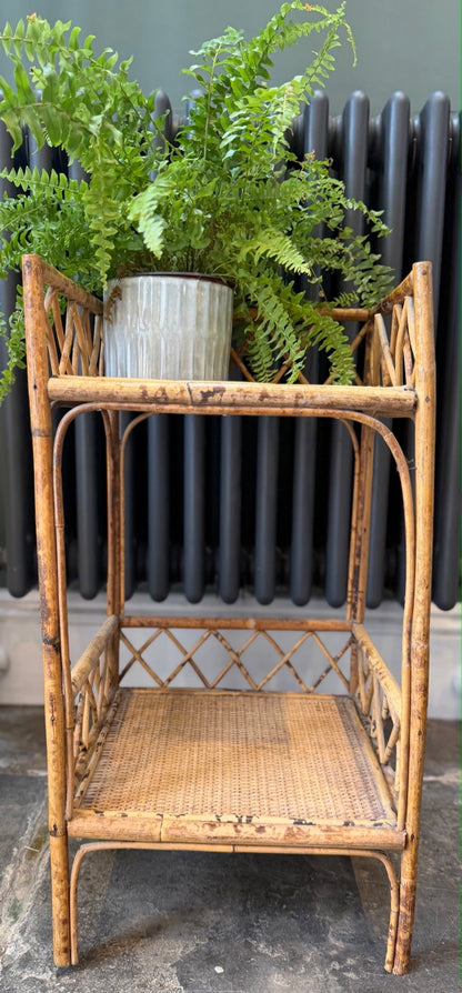 Vintage Tiger Bamboo Side Table