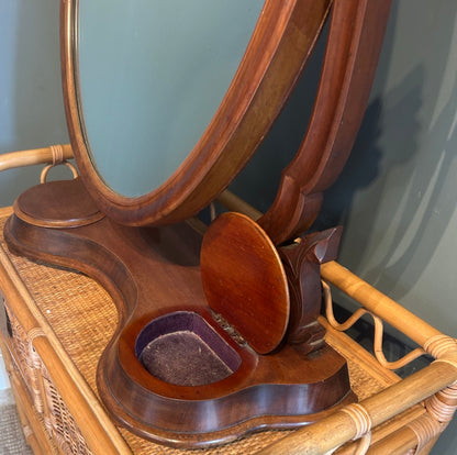 Antique Dressing Table Mirror with vanity pockets