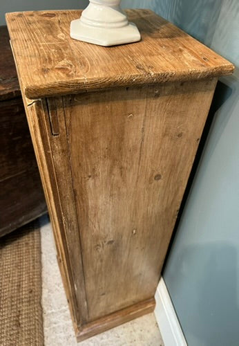 Antique Pine Display Pedestal