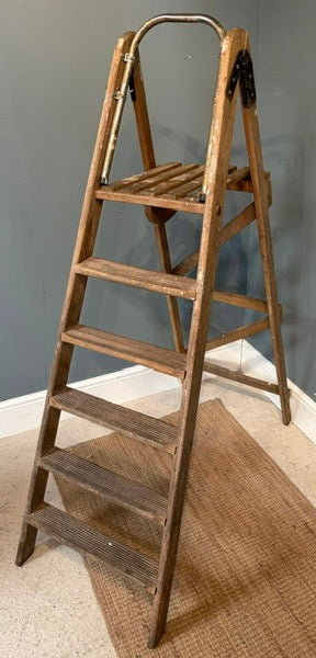 Rustic Vintage Wooden Step Ladder