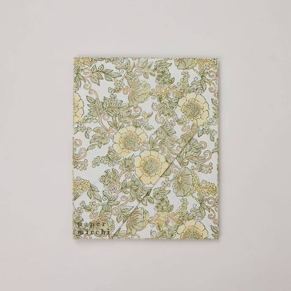 Pretty Floral Block Printed Picture Frame (5x7) - Wild Rose Buttercream