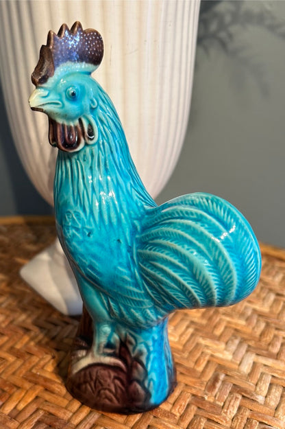 Antique Turquoise Cockerel Ornament - Chinese