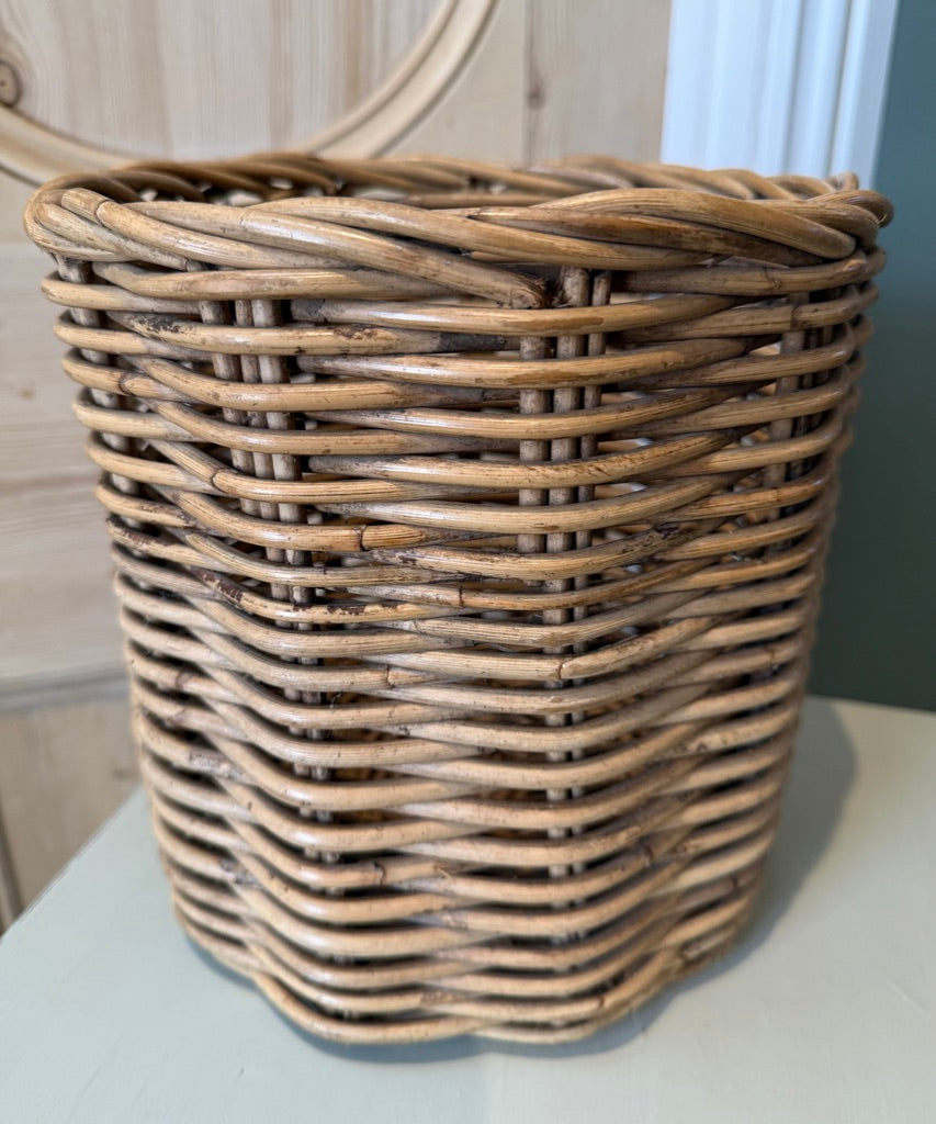 Vintage Wicker Basket Planter