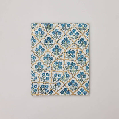 Pretty Vintage Style Block Printed Picture Frame (5X7) - Trellis Indigo