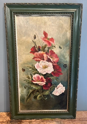 Vintage Floral Framed Painting