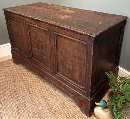 19th Century Antique Oak Coffer