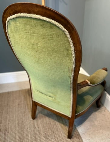 Antique Bedroom Chair - Victorian parlor chair.
