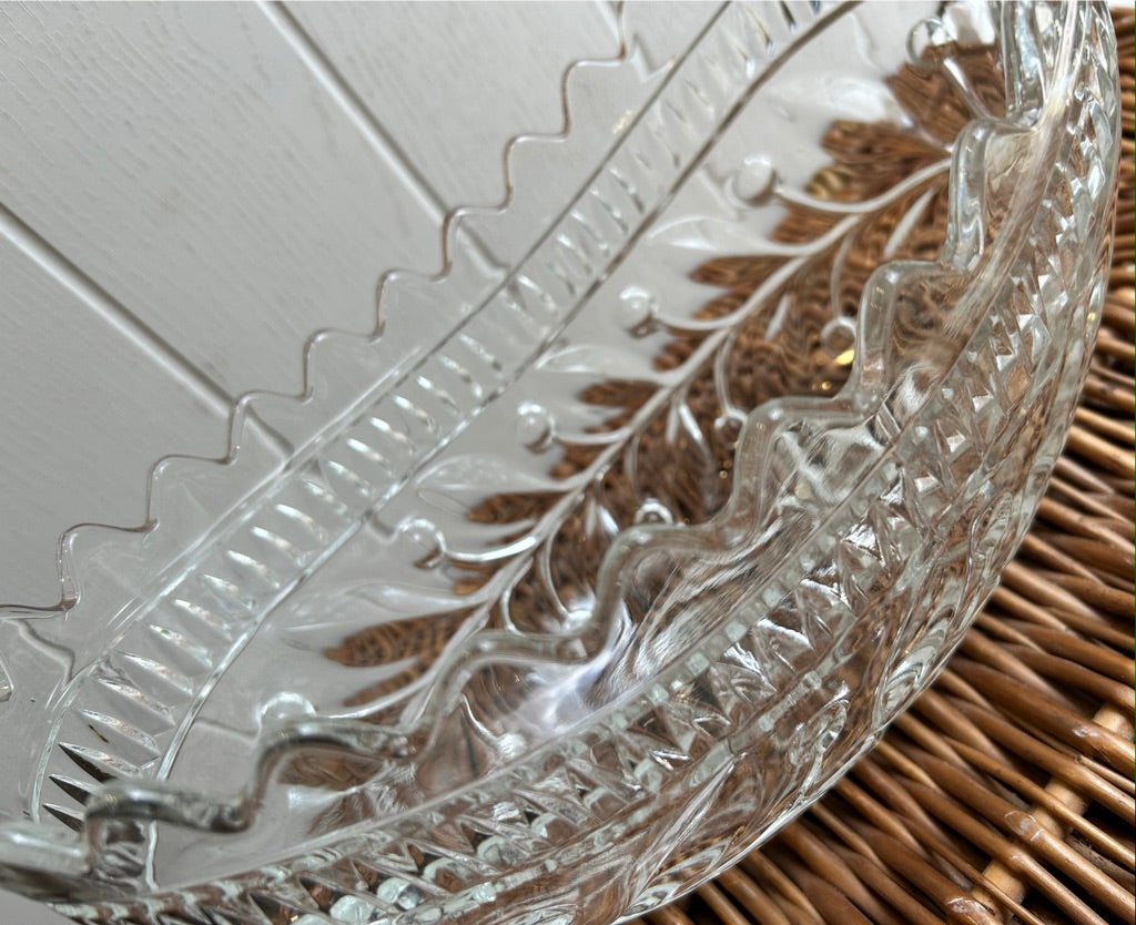Vintage Glass Mantel Bowl